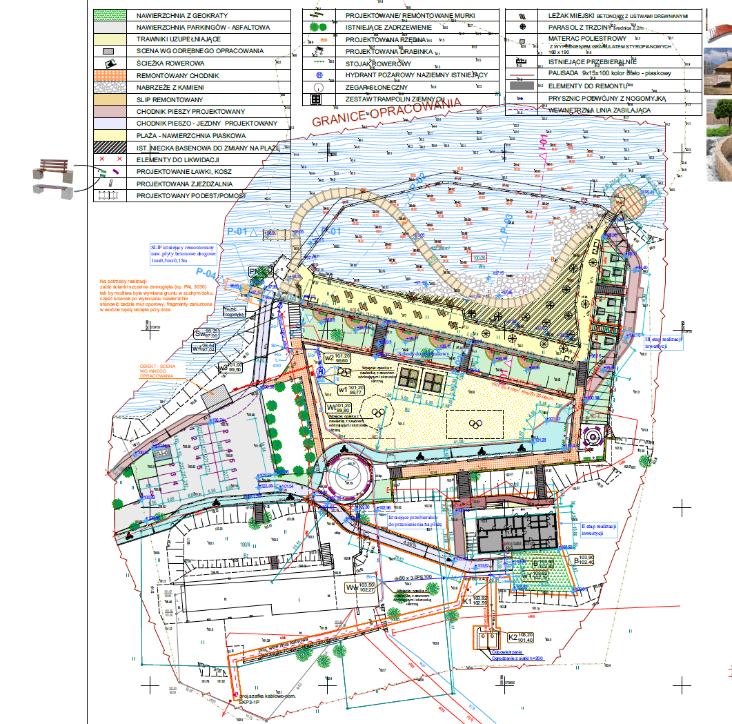 mapa plan rewitalizacji kompieliska stawy